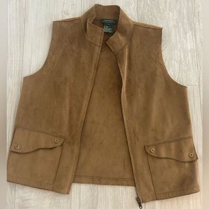 Ralph Lauren Faux Suede Vest